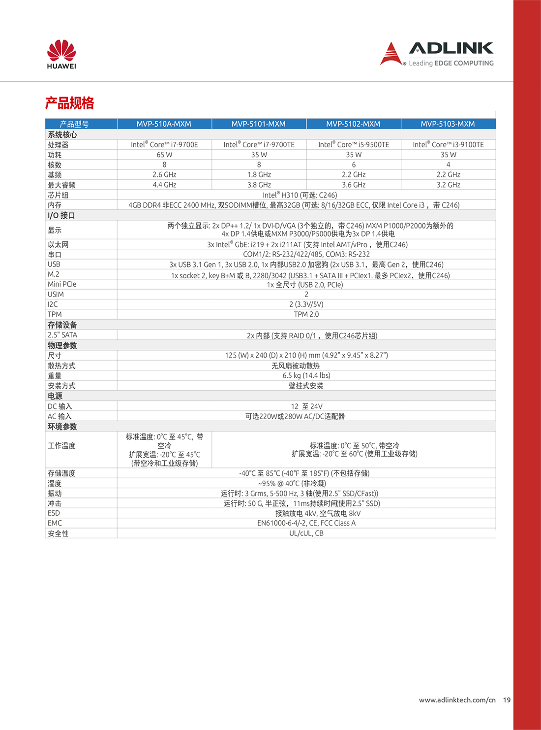 凌华工控机/华为ATLAS200 AI加速模块